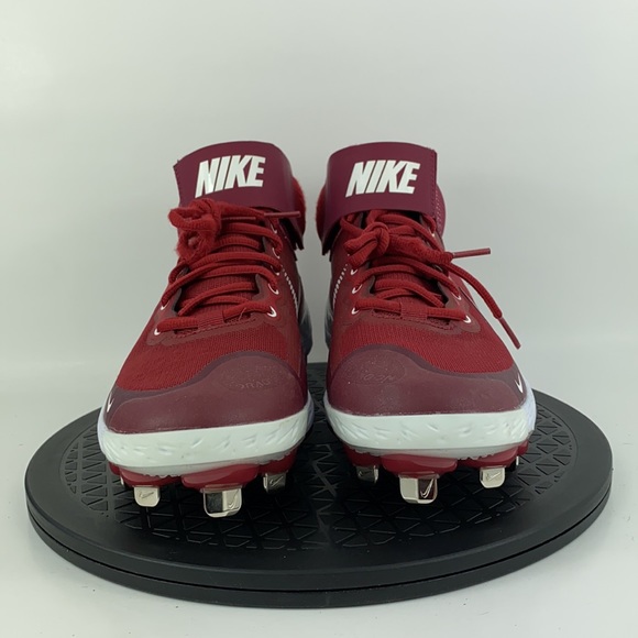 Nike Alpha Huarache Elite 3 Mid Baseball Cleats Maroon CK0745-601 Men's Size 7 - Picture 2 of 14